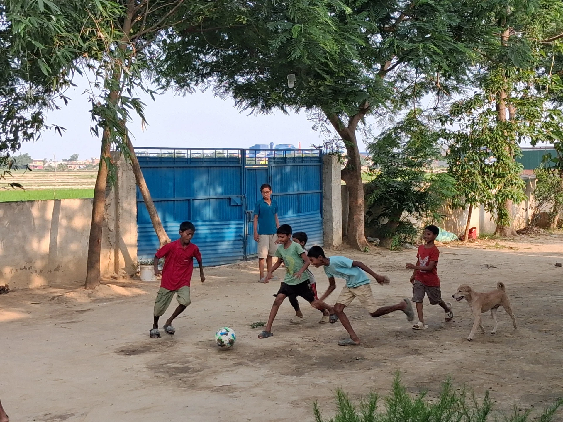 Playing Football